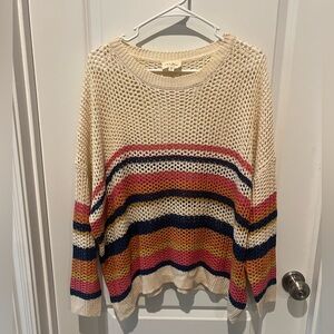 1.4.3. Story by Line Up Ivory Knit Top size medium oversized see measurements